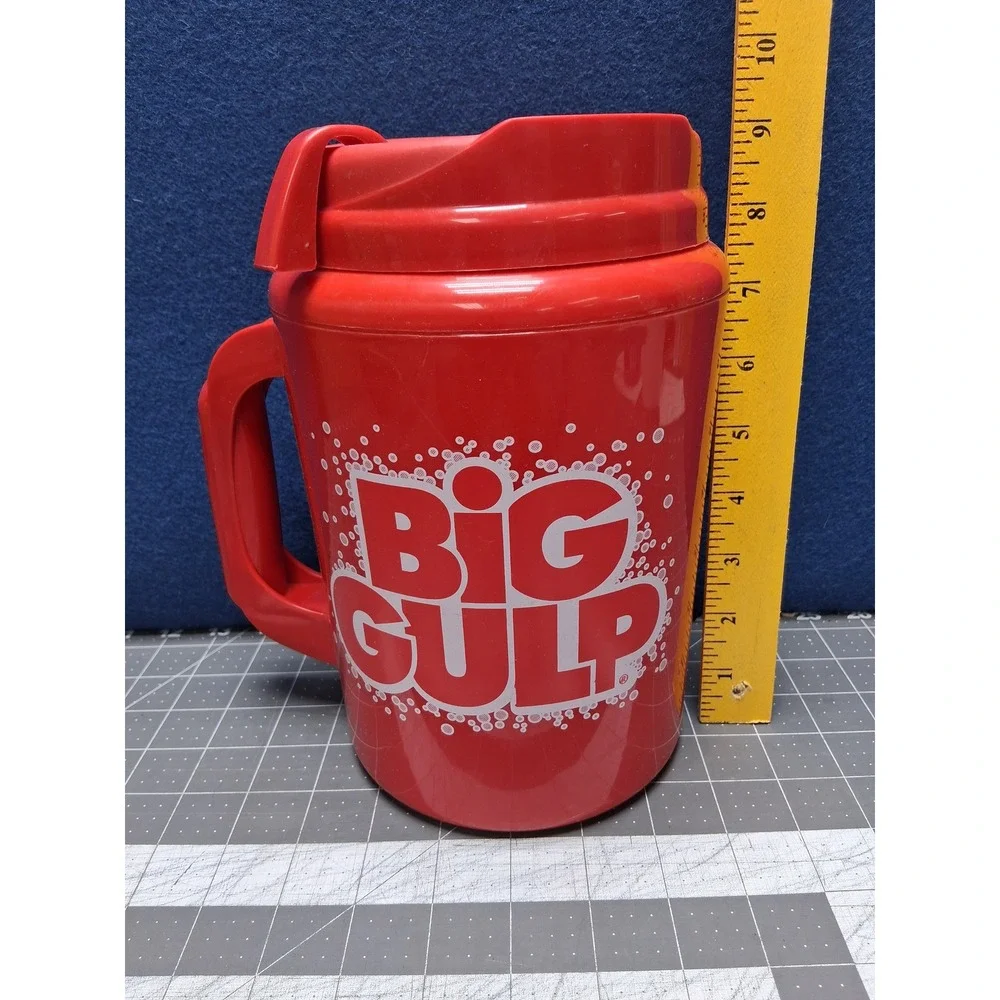 ThermoServ Big Gulp Travel Mug Red Insulated Plastic 7 Eleven Cup
